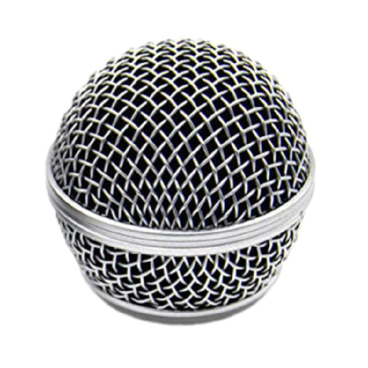 Сетки микрофонов Решетка для микрофонов Beta58 SM58 Аксессуары Головка Замена Гальваническое покрытие серебряный