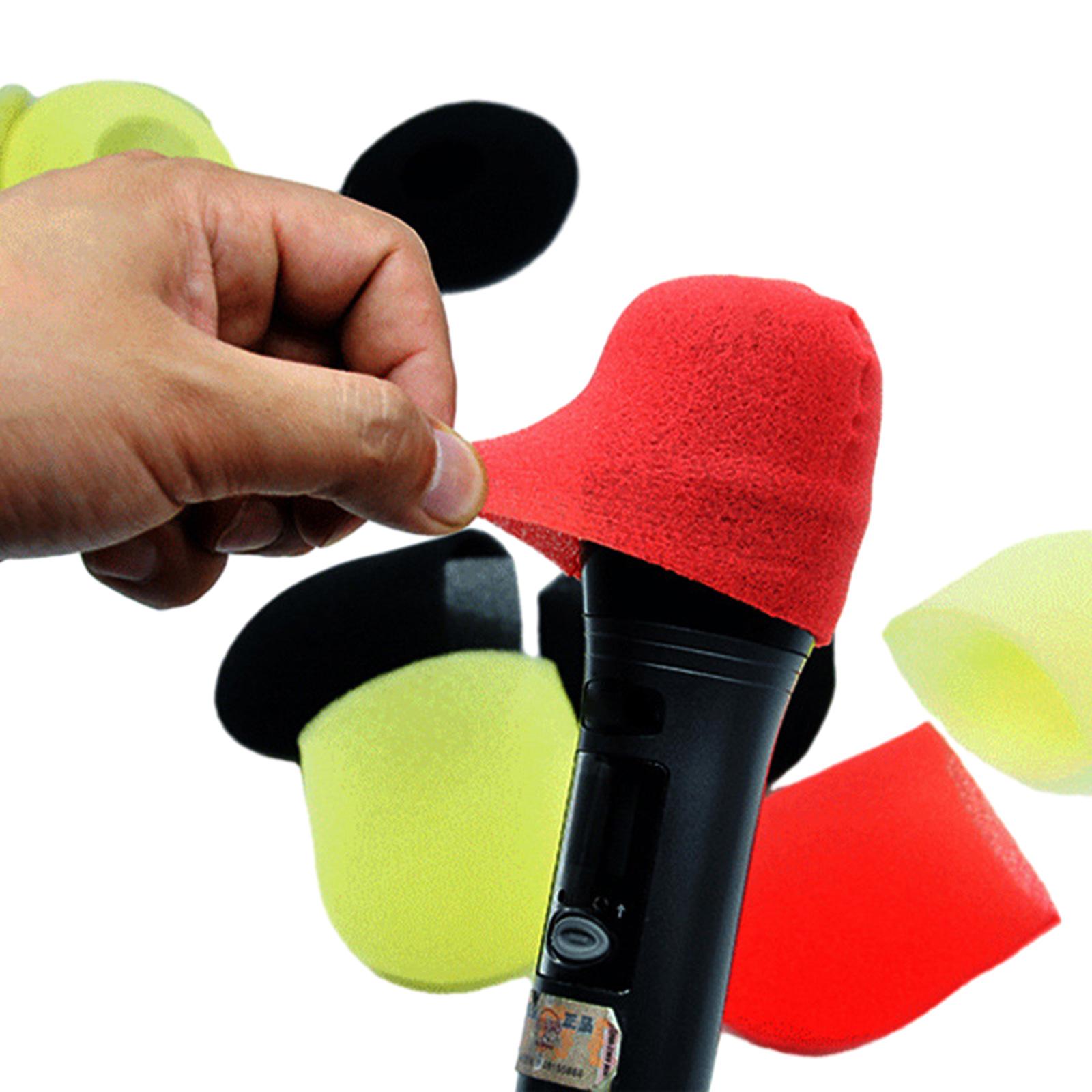 100 шт. чехлы для микрофонов, цветные мягкие пенопластовые чехлы для микрофонов, ветрозащита для ручных микрофонов для студии совещаний B