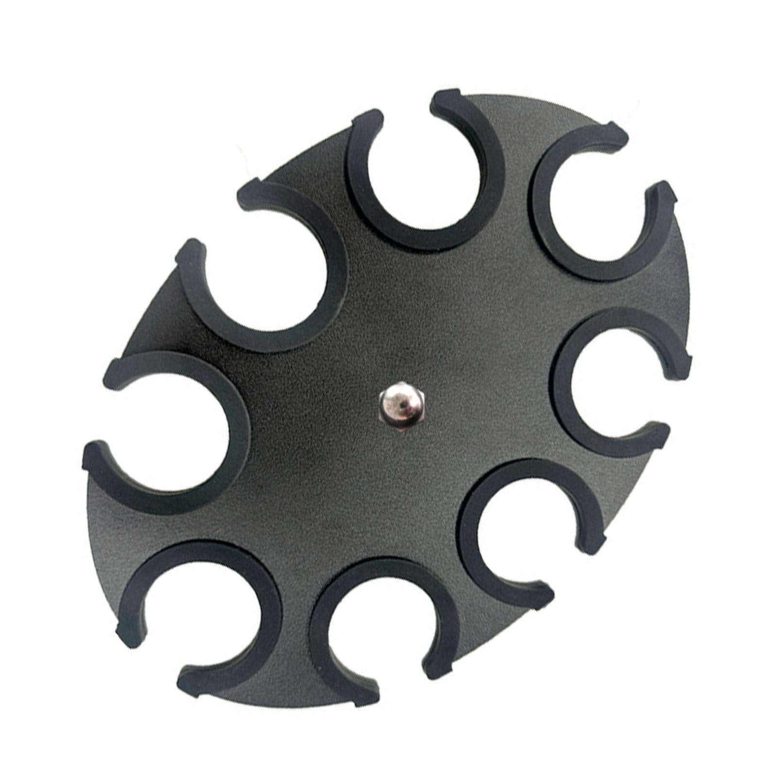 Органайзер для нескольких микрофонов, круглая подставка для хранения микрофонов, оснащенная силиконовым чехлом и крепежным винтом чёрный